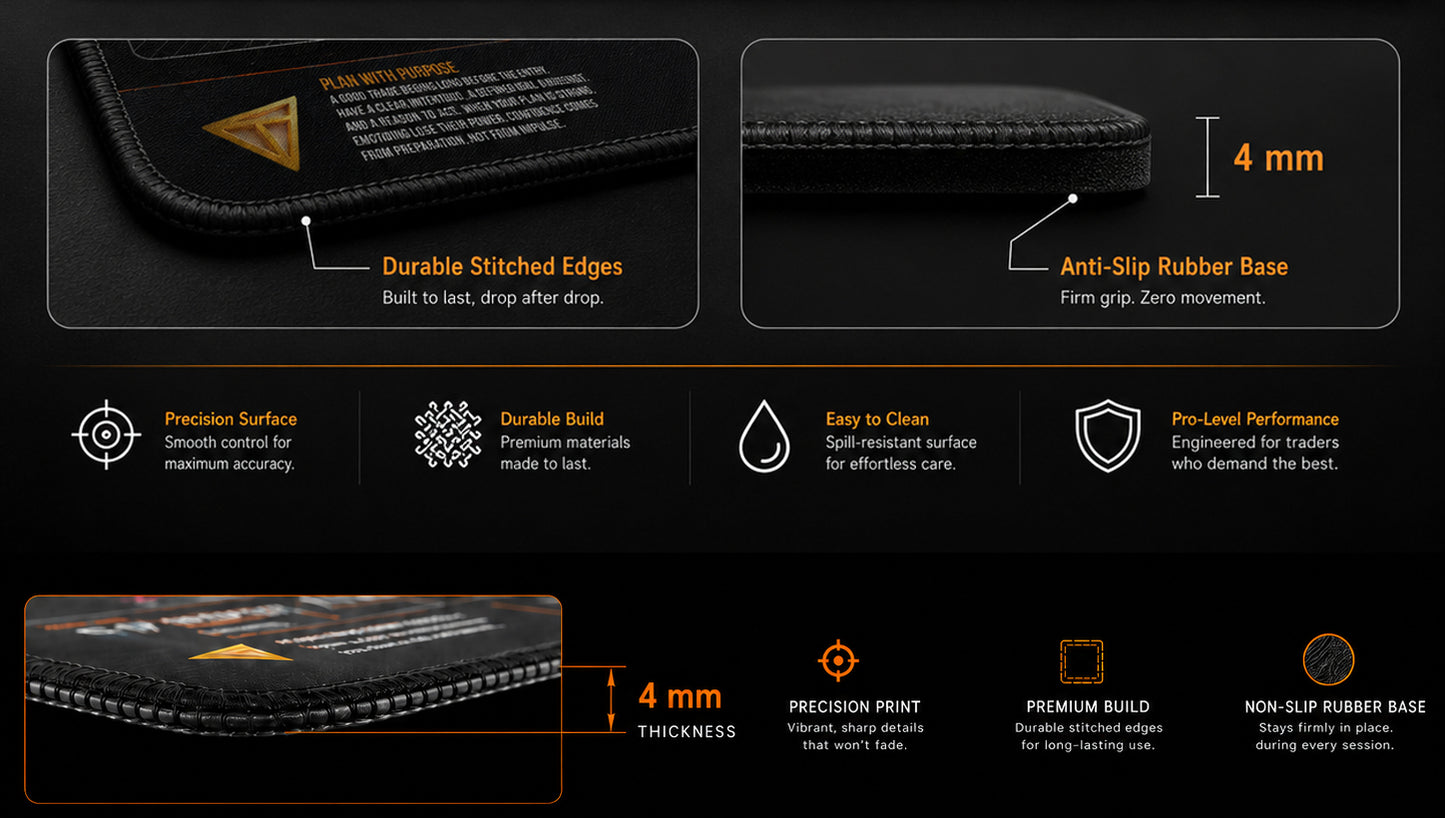 Premium Trading Desk Mat